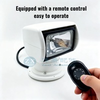 Projecteurs LED marins étanches à télécommande pour yachts et bateaux 12V/24V, lampes halogènes, projecteur de pêche