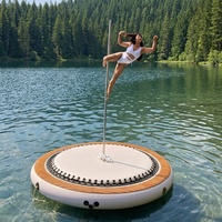 Plateforme de Danse Flottante Gonflable Pliable en Promotion pour Piscine – Divertissement Aquatique Familial Portable