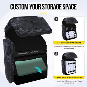 <span class=keywords><strong>Sac</strong></span> <span class=keywords><strong>à</strong></span> <span class=keywords><strong>dos</strong></span> de <span class=keywords><strong>pêche</strong></span> imperméable de grande capacité pour le stockage de leurres et d'équipements de <span class=keywords><strong>pêche</strong></span> - Product Image 3