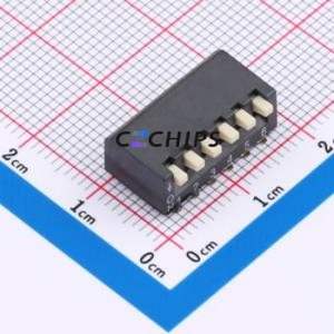 DG-06PD DIP Switch SMD,P=2.54mm Switch Piano Key Single Pole Single Throw 6 2.54mm - Product Image 1
