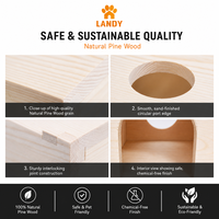 Maison pour animaux de compagnie en bois de luxe multi-styles pour écureuil, hamster, habitat en bois naturel de qualité supérieure pour petits animaux, décoration professionnelle