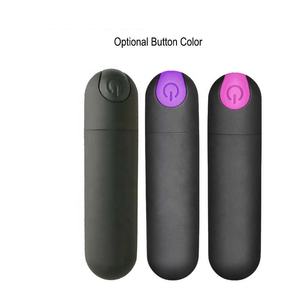 Vibrador de Bala Mini Vibrador Recargable USB Negro de 10 Velocidades, Resistente al Agua, Sin Ftalatos, con Control Remoto JoyPark - Product Image 1