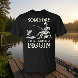 Un jour, je vais attraper un gros poisson, t-shirt de pêche pour hommes, cadeau pour la fête des pères - Product Image 3