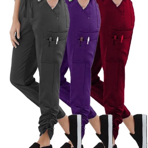 Logotipo personalizado bata larga <span class=keywords><strong>para</strong></span> las mujeres <span class=keywords><strong>pantalones</strong></span> de estiramiento <span class=keywords><strong>enfermeras</strong></span> de uniforme de los hombres <span class=keywords><strong>pantalones</strong></span> de carga - Product Image 3