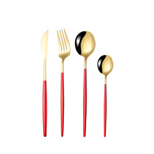 Set de <span class=keywords><strong>couverts</strong></span> en argenterie Cuillères personnalisées en acier inoxydable mat <span class=keywords><strong>18</strong></span> <span class=keywords><strong>10</strong></span> <span class=keywords><strong>couverts</strong></span> en acier inoxydable - Product Image 4