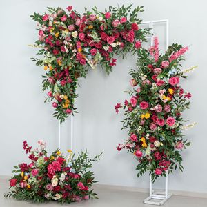 Muro de Flores Artificiales de Seda <span class=keywords><strong>para</strong></span> Decoración de Bodas, Arreglo Floral de Rosas Realistas <span class=keywords><strong>para</strong></span> Fondo de Fiesta, Arco, Camino de Mesa y Decoración de Eventos - Product Image 2
