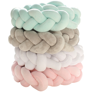 Prix bas réglable bébé Nouveau-Né Mignon Confortable Noué Tressé En Peluche <span class=keywords><strong>Lit</strong></span> Protection Oreiller <span class=keywords><strong>de</strong></span> <span class=keywords><strong>lit</strong></span> - Product Image 6