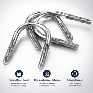 Bulloni a <span class=keywords><strong>U</strong></span> in Acciaio Inox 304/316 JIS, Bulloni a <span class=keywords><strong>U</strong></span> Piegati per Montaggio Pannelli Solari e Applicazioni Resistenti agli Agenti Chimici - Product Image 1