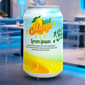 Écran LED Cylindrique Flexible HD pour Canettes de Bière avec Refroidisseur Intégré pour Publicité en Bar et Pub Intérieur - Product Image 3