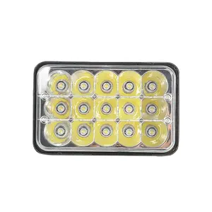 หลอดไฟทำงานอัตโนมัติสีดำ12V,หลอดไฟทำงาน Led สำหรับรถยนต์ออฟโร้ดสี่เหลี่ยมขนาด5นิ้วประหยัดพลังงานแบบมืออาชีพ