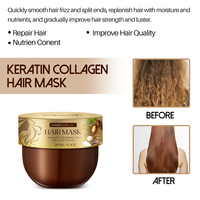 Votre Logo Bio Lissant Hydratant Kératine Collagène Masque Lisseur Beurre de Karité Traitement