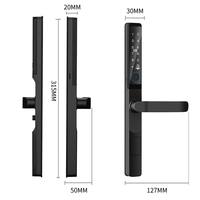 Serrure intelligente étanche résistante à l'humidité Compatible Tuya/TT pour la maison appartement connectivité Wi-Fi Options de stockage de données en nuage
