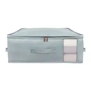 Large Capacity Best Quality Storage Box Oxford Durable Blanket Quilt Storage Bag Containers Waterproof Dust Proof with handles