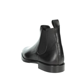 Scarpe da donna nere DR013 mezza stivale traspiranti Chelsea stile altezza caviglia per autunno e inverno suole in gomma - Product Image 2