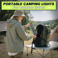 Lanterne de camping solaire multifonctionnelle pliable, rechargeable par USB, étanche, portable, à suspendre, pour les voyages
