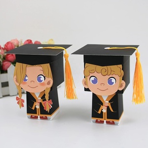 Cajas de Chocolate con Forma de Gorra para Niña y Niño DAMAI, para Graduación, Recuerdos de Fiesta, Decoración, Regalo, Suministros de Cajas de Papel - Product Image 1
