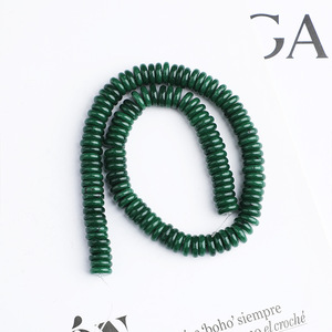 Natural Chrysoprase Spacer <strong>Beads</strong> Gemstone Loose Rondelle <strong>Beads</strong> Semi-<strong>precious</strong> <strong>Emerald</strong> Color Coin <strong>Beads</strong> for Jewelry Making - Product Image 5