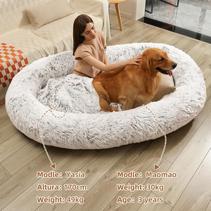 Odm lit géant de luxe pour chien de compagnie Oem pour adultes humains relax canapé chaise longue orthopédique mousse à mémoire de forme Xxl taille humaine lit pour chien <span class=keywords><strong>dor</strong></span> humain - Product Image 2