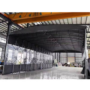 Tente coulissante pliable et rétractable en PVC pour protection contre la pluie - Abri mobile à roulettes - Grande Vente - Product Image 5