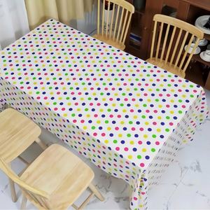 <b>Tablecloth</b> Happy Star Plastic Thickened <b>Tablecloths</b> Disposable for <b>Rectangle</b> Tables Birthday Party Baby Shower - Product Image 2
