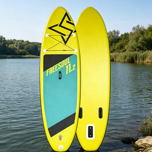 Planche à pagaie gonflable légère et unique en Drop Stitch, écologique, avec sac de transport portable, kit de sports nautiques familial, adulte, <span class=keywords><strong>3</strong></span> <span class=keywords><strong>ailerons</strong></span> - Product Image 3