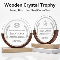 Trophée de champion en bois massif personnalisé avec logo imprimé UV, design innovant, artisanat raffiné, plaque
