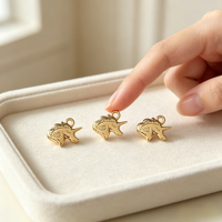 Breloques Licorne en Laiton, Pendentifs Cheval Féerique Dorés en Relief, Composants Faits Main pour la Fabrication de Bijoux de Style Fantaisie et Capricieux