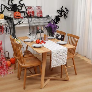 Chemin de table fantôme blanc d'Halloween, chemin de table effrayant et mignon pour centre de table de fête - Product Image 5