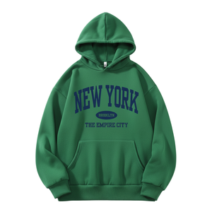 เสื้อสเวตเชิ้ตถักลายตัวอักษรนิวยอร์ก ทรงหลวม สไตล์ลำลอง ไม่หดตัว แฟชั่นย้อนยุค ดึงดูดสายตา เหมาะสำหรับผู้หญิง ใส่ได้ทุกวัน ฤดูใบไม้ร่วงและฤดูหนาว - Product Image 1