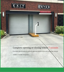 Porte de <span class=keywords><strong>garage</strong></span> automatique à enroulement rapide en aluminium, porte à enroulement spiralé haute vitesse - Product Image 3