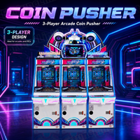 Machines de Jeux d'Arcade Pousse-Monnaies Personnalisées, Fourniture d'Usine pour Parcs d'Attractions, Garantie 1 An, Jeux à Monnayeur Pousse-Monnaies
