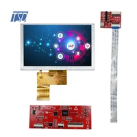 Pantalla lcd ips de 800x480, módulo lcd tft de 5 pulgadas, gran angular de visión, Protocolo HMI UART