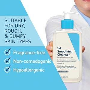 Limpiador Suavizante Sa de 8 Fl Oz para Piel Seca, Áspera y con Irregularidades, Sin Fragancia - Product Image 2