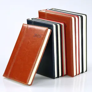 Nizza Qualität PU Leder Notizbuch Benutzer definierte Tagebuch Druck für stationäre Hardcover Journal Notizbuch