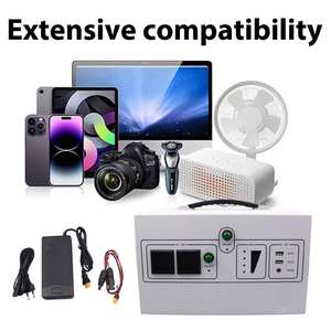 สถานีพลังงานแสงอาทิตย์แบบพกพาความจุสูง 220v 1000W แบตเตอรี่ลิเธียมไอออน Lifepo4 คลื่นไซน์บริสุทธิ์ MPPT สำหรับแคมป์ปิ้ง - Product Image 6