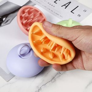 New Silicone Shampoo <b>Brush</b> for Hair & Scalp Baby Bath <b>Brush</b>, Deep Clean Comb, Soft Massage Hair <b>Brush</b> for All - Product Image 4
