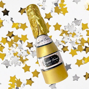 Lanciatore di Coriandoli a Manovella a Forma di Bottiglia di Vino Cilindrica, Piccolo Formato, per Feste di Compleanno e Matrimoni - Product Image 3