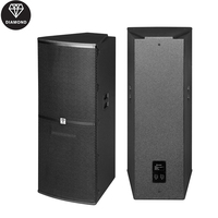 Systèmes audio professionnels OEM ODM SKD avec double haut-parleur de 15 pouces, amplificateur numérique 4800W, enceintes audio passives pour l'extérieur, pour les églises