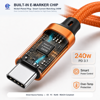 Produsen OEM/ODM LUNGKAY Kabel Magnetik USB 2.0 Tipe C ke C dengan E-Marker untuk Pengisian Cepat dan Penyimpanan Portabel