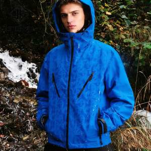 Manufacturer Custom <b>Waterproof</b> <b>Thin</b> Windproof Outdoor Hiking <b>Jackets</b> Nylon Zipper Windbreaker Hoodie Men - Product Image 2