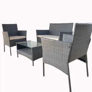 Ngoài Trời Đồ Nội Thất Sân Vườn Mây Sofa Set Nhà Máy Mới Chất Lượng Cao Giá Cả Cạnh Tranh Thiết Kế Thời Trang