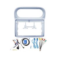 Kit de Accesorios de Marco de Tablero ABS de 9 Pulgadas Meihua para RENAULT TWINGO 2005-2013 con Cámara de Reversa de Pantalla Dividida y Garantía de 1 Año