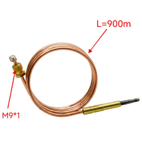 Thermocouple en laiton de 900 mm pour appareils commerciaux, cuisine et chauffe-eau au gaz domestique