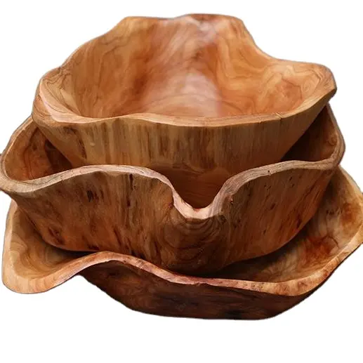 Holz schale Kreative große getrocknete Obst teller Multi-g Holz teigsc halen für Deko-Holz misch schüssel