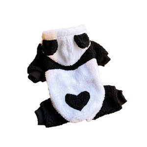 Calzoncillos Tipo Bóxer de Lana de Cordero Little Panda, Blancos, con Lindo Estampado de Animales, Ropa de Invierno y Otoño para Perros y Gatos Pequeños y Medianos - Product Image 4