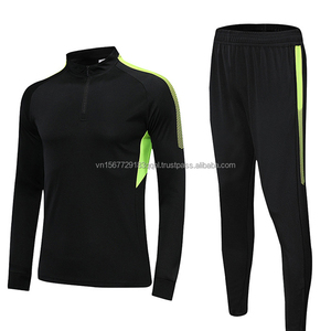 Nuevo Conjunto de Uniforme de Fútbol de Manga Larga, Sudadera con Media Cremallera, Chaqueta de Invierno, Pantalones Deportivos Transpirables Estampados Unisex, Uniforme de Equipo - Product Image 2