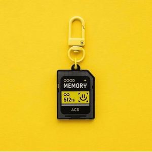 Nouveau porte-clés créatif en acrylique pour cartes mémoire, souvenirs de rythme cardiaque, style Instagram, pendentif de sac, cadeau essentiel - Product Image 4