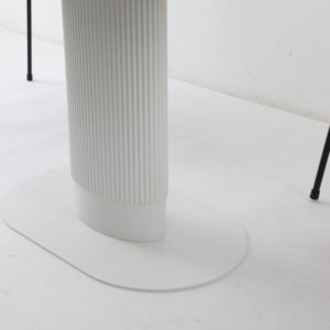 थोक कारखाने फर्नीचर स्कैन्डिवियन 4 सीटर डिनर टेबल सेट सफेद nordic आधुनिक अंडाकार डाइनिंग रूम टेबल - Product Image 4