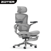 Chaise de bureau pivotante robuste et moderne en maille, réglable, pliable en un clic, design ergonomique premium, soutien lombaire, pour hôtel