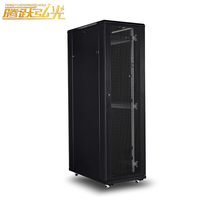 Armoire de serveur pour centre de données, 19 pouces, 42U, porte en verre, gestion des câbles, roulettes, pour équipement informatique